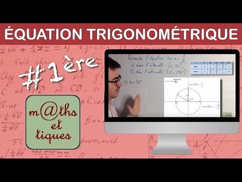 Solve a trigonometric equation (1) - First