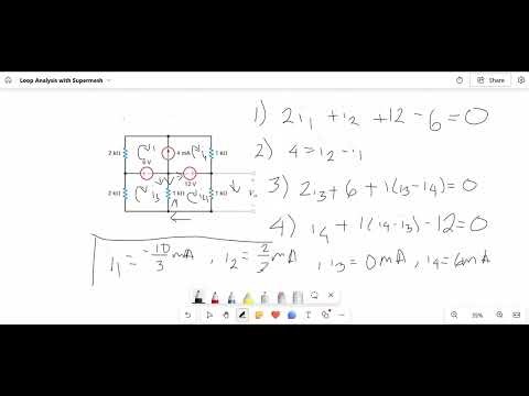 Supermeshes in Mesh/Loop Analysis: Step by Step Method + Example