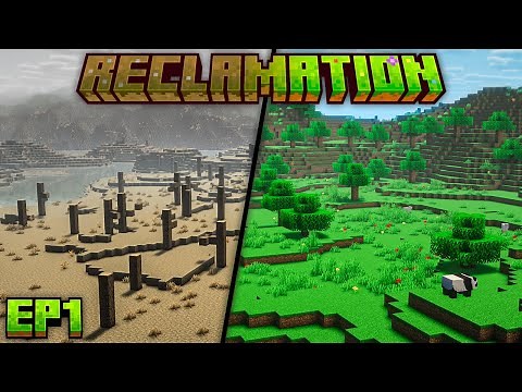 REVIVING A WORLD WITH NO RESOURCES! Minecraft Reclamation EP1 [Modded Questing Survival]