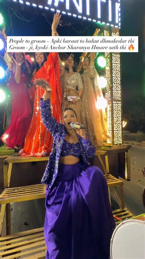 Anchor Sharanya Sharma on Instagram: "Kyoki anchor Sharanya Hmare sath thi 🥰 #emcee #emcee #anchor #wedding #reels #weddingevent"