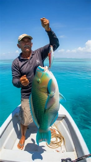 giant parrot fish & cat fish 😲ai