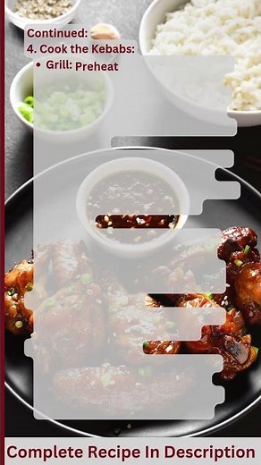 Chicken Honey Soy Kebabs Recipe by What Shall I Cook