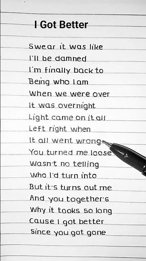 I Got Better - Morgan Wallen (Lyrics)