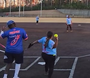 My favorite strikeout of the tourney this weekend out of several…..Having a Funpire helps! Evan Lang #championshipgame | Todd Harding