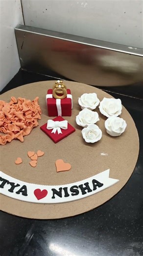Amazing Ruffle dress cake decorating ideas/ring ceremony cake #viral #trending #ytshorts #food