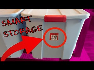 QR Code Smart Labels Color Coded Scannable Stickers for Storage Bins