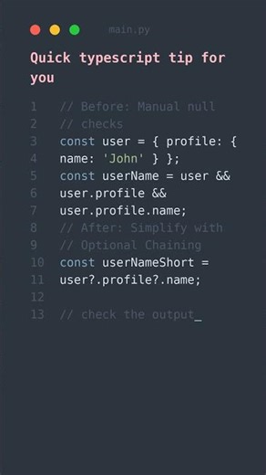 👌 TypeScript tip that changes how you code 🌟 #typescripttips #typescript #shorts