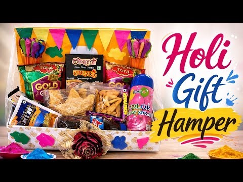 DIY Holi Gift Hamper for Friends & Family | Easy Craft Idea