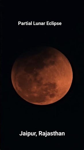 Lunar Eclipse 2026: A View from Jaipur #shorts #lunareclipse2026 #seestars50