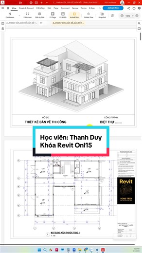 📂 𝐒𝐚̉𝐧 𝐩𝐡𝐚̂̉𝐦 𝐓𝐫𝐢𝐞̂̉𝐧 𝐊𝐡𝐚𝐢 𝐑𝐞𝐯𝐢𝐭 – Học viên xuất sắc 🔥 Học đúng người – tiến đúng hướng. Chỉ sau 2 tháng rèn luyện cùng Revit Hùng Trần, học viên đã tự tin làm được một bộ hồ sơ kiến trúc hoàn chỉnh. ────────────────────────── ✨ Thành quả của học viên Dương Thanh Duy ► Khóa học: Revit Architect – Online ► Thời lượng: 15 buổi ► Dự án: DT House ────────────────────────── #Revithungtran #Revit #RevitArchitecture #bim