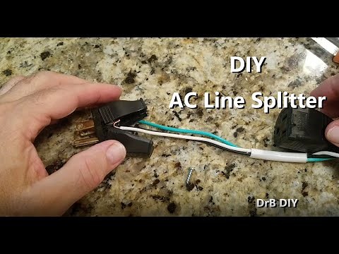 Making an AC Line Splitter for amp reading