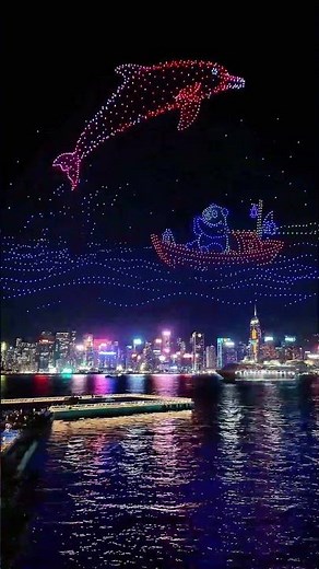 Watch the full drone show 🐼✨ "Travel Hong Kong with Pandas"
