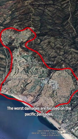 How these fires destroyed Los Angeles #geography