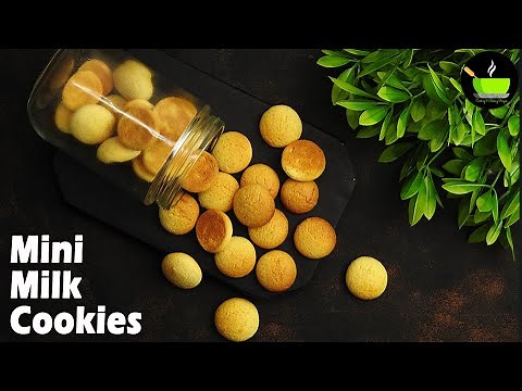 Mini Milk Cookies Recipe | Eggless & Without Oven | Cookies | How to Make Milk Cookies Recipe