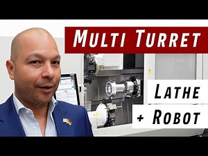 Automated CNC Turning with up to 4 Turrets | SPINNER TTS 125 with ROBOBOX
