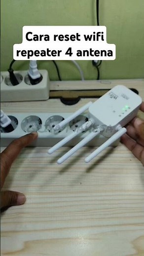 How to reset a 4-antenna wifi repeater