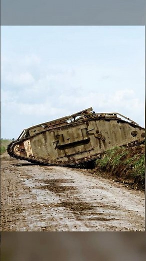 British Tanks in World War I – Colorized and 4K #4krestoration #colorizedhistory