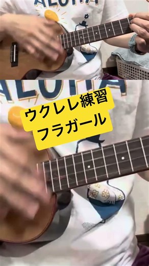 🌺「フラガール」をウクレレで練習しました♪