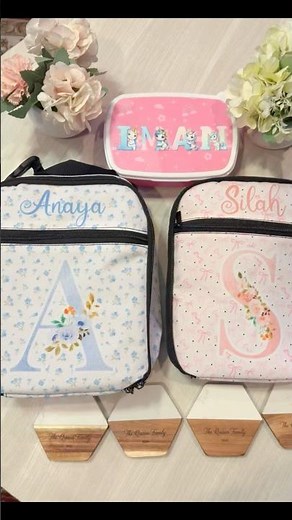 Cutest Back-to-School Haul! 🎒 Personalized Lunch Boxes + Custom Coasters Unboxing