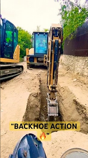 “Backhoe Loader Digging Deep 🚜💪 | Construction Power”