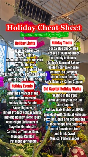 Visit Springfield Illinois on Instagram: "What Holiday fun are you most looking forward to in and near the Capital City? 🎅🎄✨ Learn more about all of these on our website and find other Holiday fun on our blog, link in bio. #visitspringfield #springfieldil #holidayfun #midwesttrip #middleofeverything"