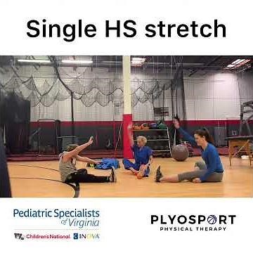 Seated single leg hamstring stretch