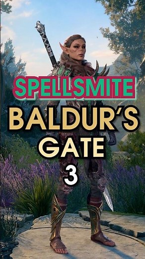 a SPELLSMITE build for Baldur's Gate 3 in 1min! - Sorcerer/Paladin #baldursgate3 #shorts