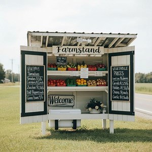 DIY Farmstand Plans: Portable Produce, Flower, Bakery Cart (PDF Download) - Etsy