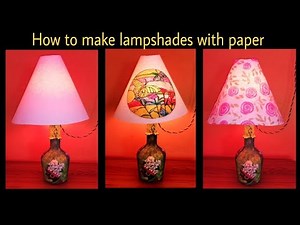 How to make lampshade with simple paper in very low cost