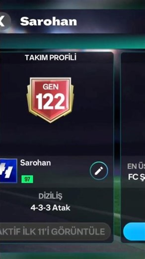 ✨122 GEN 🔥Senin kaç GEN ? #fcmobile #fifamobile #fc26 #football #soccer #gaming #gameplay #football