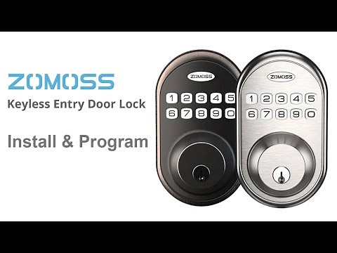 How to Install & Program ZOMOSS DRZ Door Locks with Keypads