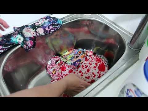 HYGIENE: Cloth Pad Cleaning Routine (October 2021) (Warning: Real Blood)