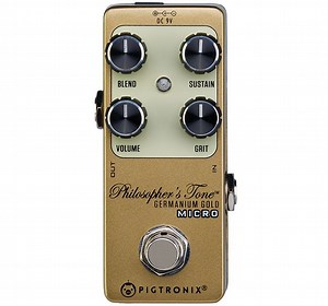 Pigtronix Announces New Philosopher’s Tone Germanium Gold Micro Pedal