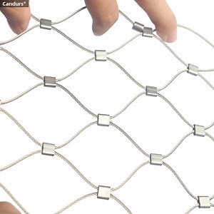 [Hot Item] Flexible Cable Netting Stainless Steel Wire Rope Mesh Balustrade Net Railing Protective Rope Mesh