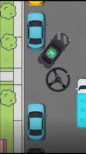 Parallel Park Like a Pro ✅🚗 Reverse Parking Animation Guide | DriveMaster