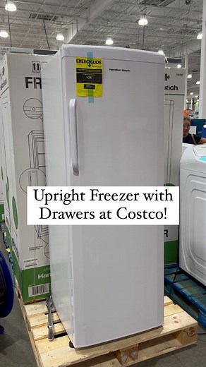 Upright Freezer with Drawers @costco #costco_empties #costcofinds #costco #freezer #uprightfreezer #freezerorganization #organization #organizationideas #homeorganization #fyp #foryou #foryoupage