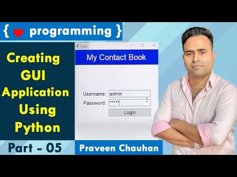 Part-05 Creating GUI Project Using Python | My Contact Book Project | INCAPP | Praveen Chauhan Sir