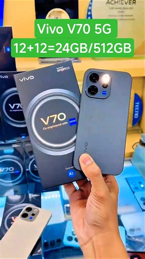 Vivo V70 5G Unboxing Authentic Black | 12+12=24GB/256&512GB | 6500 Mah🔋90W Charger #kashitack #vivo