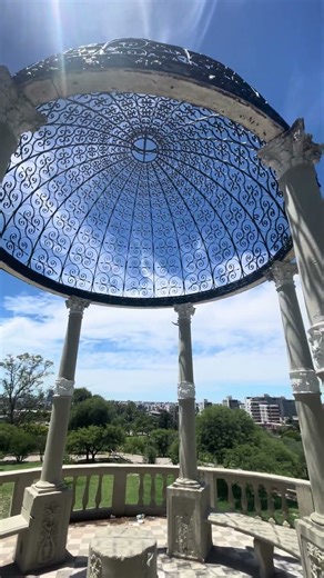 Classic Gazebo with a Transparent Lattice Roof in #argentina #cordoba #architecture #travel