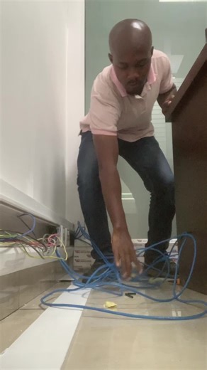 Routing cables to new network ports.