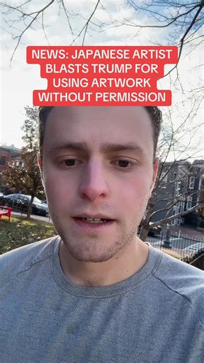 Aaron Parnas on Instagram: "NEWS: Japanese artist blasts Trump for using artwork without permission."