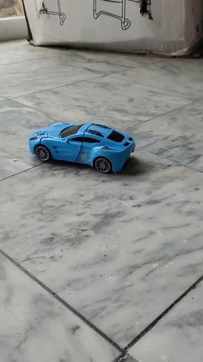 Blue Transformer Car Robot Toy For Kids