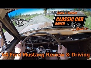 1964 1/2 Ford Mustang D-Code 4.7l V8 | COLD START & ACCELERATION | GoPro | Classic Car Ranch