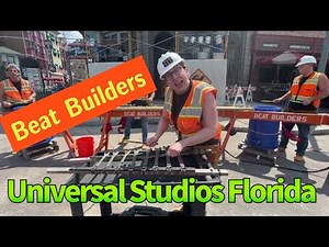 Beat Builders Construction Worker Drumming show at Universal Studios Orlando Florida! Music & comedy