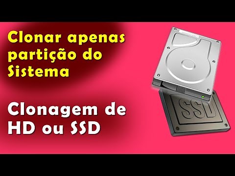 Como clonar apenas do disco C com a partição do sistema