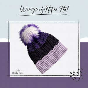 Wings of Hope Hat || Pancreatic Cancer Awareness