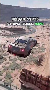 1969 Dodge Charger vs Tesla Cybertruck: High Cliff Survival Challenge | BeamNG.drive |