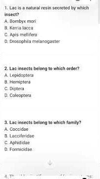#introduction of lac culture msc papers question #mcq based #bsc #msc #easylearning