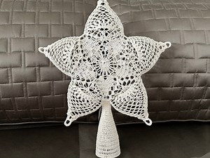 Crochet 5-point Star Christmas Tree Topper Pattern: Handmade Decor (PDF Pattern) - Etsy