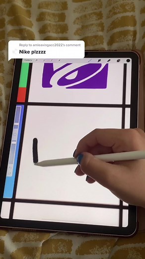 Custom Nike Logo App Art on Procreate